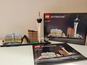 LEGO ARCHITECTURE: Las Vegas 21047 LIBRO DE INSTRUCCIONES 100% COMPLETO CON CAJA USADO - Imagen 1 de 11