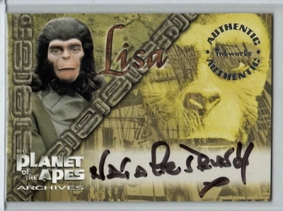 PLANET OF THE APES - NATALIE TRUNDY as LISA - AUTO CARD A2 - Image 1 of 2