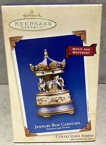 Hallmark 2003 Andenken Ornament Schmuckkästchen Karussell Musik & Uhrwerk - Bild 1 von 2