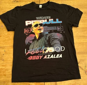 Pitbull x Iggy Izalea 2021 I Feel Good Tour Concert T-Shirt Size Men’s Medium - Picture 1 of 5