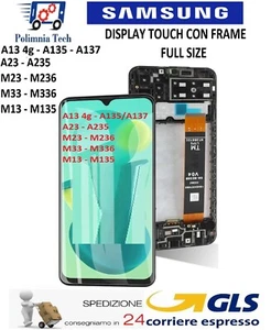 Samsung Galaxy A13 A 13 4g - A135 A137 Display Touchscreen Frame Pari Origin GLS - Bild 1 von 15
