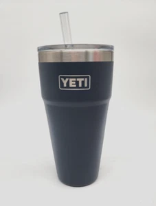 Yeti Rambler Navy Blue 26oz Straw Cup Tumbler LTD EDITION Never used (scratches) - Bild 1 von 10