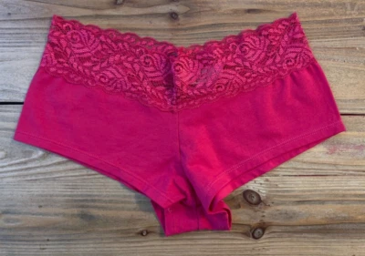 Jezebel by Felina | Cotton and Lace Trim Boyleg | Panty | Low Rise, NWT - Image 1 of 4