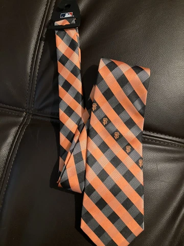 San Francisco Giants Neck Tie MLB Baseball Orange & Black Cover