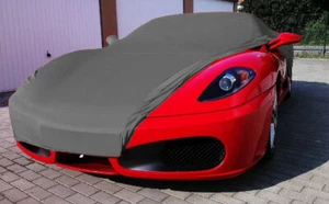 Vollgarage Car-Cover Schutzdecke Indoor Grau mit Spiegeltaschen für Ferrari F430 - Bild 1 von 4