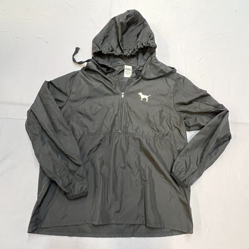 UNDERCOVER Impermeabile antivento Victoria's Secret ROSA donna con cappuccio 1 2 cerniera [C34]