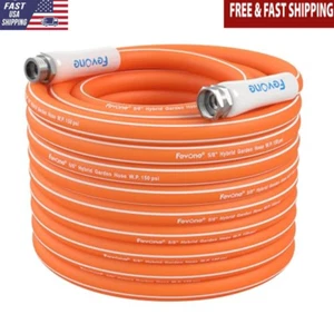 100ft Garden Hose Heavy Duty Water Hose Aluminum Fittings Leak-Free Design US - Picture 1 of 7