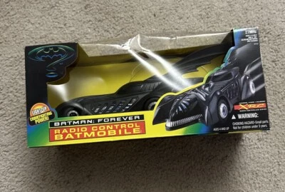 Vintage 1995 Batman Forever Batmobile RC Remote Control Open Box Kay-Bee Toys - Image 1 of 4