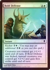 Bold Defense - Foil New MTG Zendikar Magic 2B3
