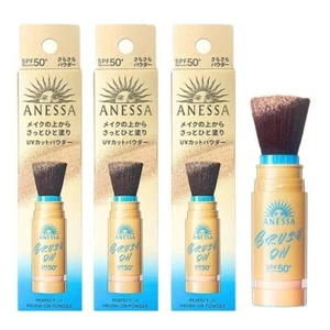SHISEIDO ANESSA PERFECT UV BRUSH ON POWDER SUNSCREEN SPF50+ PA++++ 3 g X 3 LTD - Picture 1 of 11