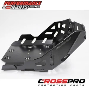 Protector de placa de motor de aluminio negro brillante Aprilia Tuareg 660 2022 CrossPro - Imagen 1 de 10