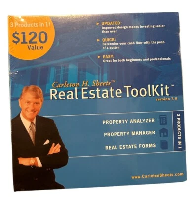 Carleton H Sheets Real Estate Toolkit CD Analyzer Manager & Forms New Sealed - Image 1 of 4