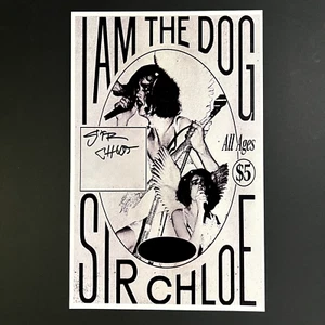 Poster firmato Sir Chloe I Am The Dog con prova (autografo musicale NON vinile/CD) - Foto 1 di 7