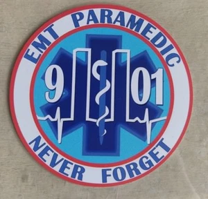91101 Emergency Medical Technician EMT Paramedic Never Forget Decal (4") - Picture 1 of 1