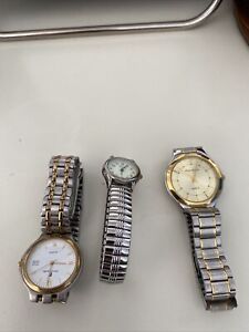 Collection Of Vintage Watches: Philip Mercer, Pierre Cardin & Limit. Good Condit