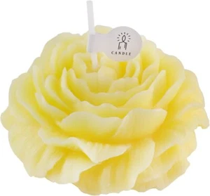 Peony Flower Shape Aromatherapy Candles Mother's Day Gifts Scented Yellow - Picture 1 of 7
