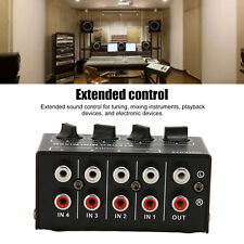 Passive Mixer 4 Channel Line Mixer Mini Sound Mixer Stereo Line Mixer For Tu SD3