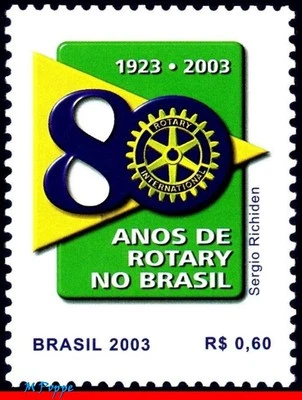 2878 BRAZIL 2003 ROTARY, 80 YEARS, MI# 3295 RHM C-2507, MNH - Image 1 of 2