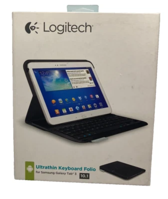 Logitech Teclado Ultradelgado Folio - Para Samsung Galaxy Tab 3 10.1 Negro Foto 1 de 3