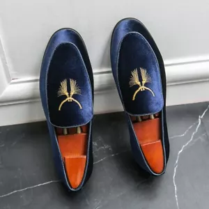 New Blue for Men Casual Shoes Breathable Slip-On Men Shoes Casuales Men Shoes US - Picture 1 of 15