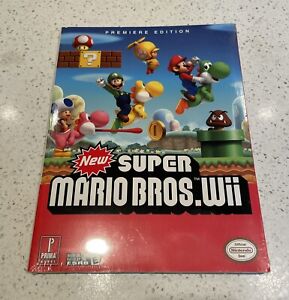 Guide officiel du jeu Super Mario Bros Wii Premiere Edition Prima *NEUF* scellé