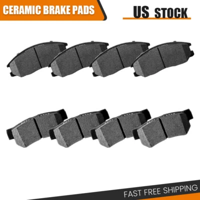 Front &Rear Ceramic Brake Pads Fit For Hyundai Santa Fe 2006 2005 2004 2003-2001 - Image 1 of 4