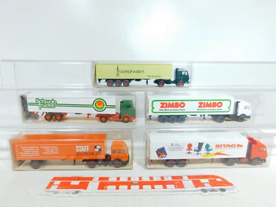 5x wiking 1:87/H0 Autoarticolato Mercedes:542+543+547 Staff, Mint + Box # - Immagine 1 di 3