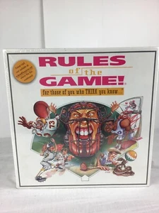 Rules of The Game Board Game For Those Who Think You Know Sports Trivia 1995 New - Picture 1 of 9