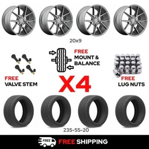 NICHE M116 Misano Matte Gray Aluminum Wheel and Tire Set for Nissan Murano SUV - Picture 1 of 8