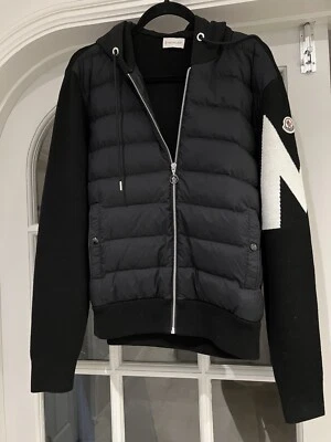 Moncler Men’s  Wool And Down Hoodie Size M - Image 1 of 4