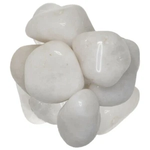 1 lb Milky Quartz Tumbled Stones - Grade 1 - XXLarge - 2" to 2.5" Avg. - Picture 1 of 2