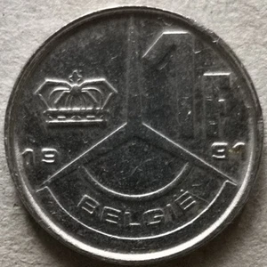 Belgium 1991 1 Franc coin - Picture 1 of 2