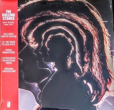 ROLLING STONES HOT ROCKS - YELLOW VINYL 2-LP SET " NEW, SEALED " RSD 2021 - Image 1 of 2