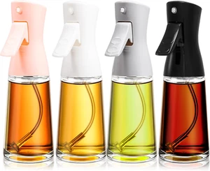 4 Pcs Oil Sprayer for Cooking 180 Ml Glass Olive Mister Oil Dispenser Bottle for - Picture 1 of 7