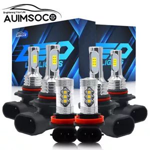 For 2013-2014 2015 Honda Accord Combo LED Headlight Fog Lights 6 Bulbs Kit 6000K - Picture 1 of 14
