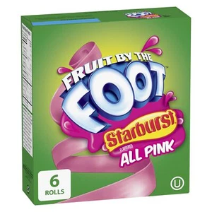 Betty Crocker, Gluten Free, Fruit by The Foot, Starburst All Pink, 6 Count, 128g - Picture 1 of 5