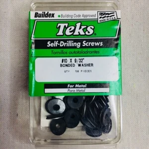 Stainless Steel Bonded Washer #10 X 9/32 50 Pieces Factory Sealed By Teks - Picture 1 of 2
