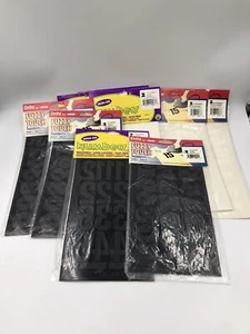 Dritz Iron On Numbers Lot Of 9 Black And White 2 Inch - Picture 1 of 9