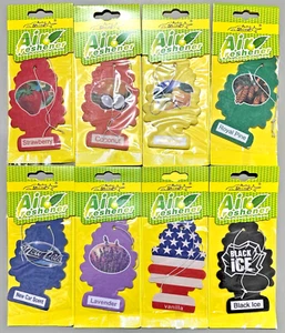 1PC Auto Shine Car Air Freshener Natural Scent Hanging Tree Choose from 8 Scents - Picture 1 of 11