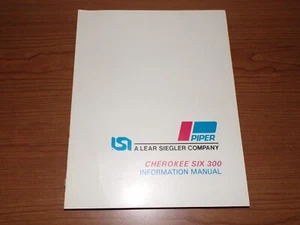 Piper Cherokee Six 300 Information Manual 761-632 - Picture 1 of 5