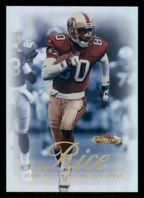 2000 Fleer Showcase #15 Jerry Rice - Image 1 of 2