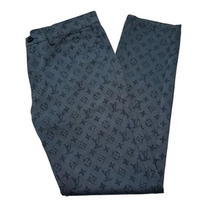 Jeans Louis Vuitton azules calce ajustado talla 32 - Imagen 1 de 9