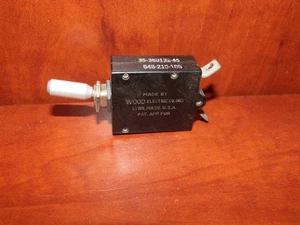 35-380132-45 Aircraft Circuit Breaker Wood Electric 548-215-106 - Picture 1 of 3