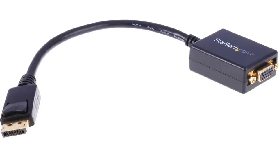 StarTech DisplayPort to VGA Adapter 225mm Length 1778766  NEW - Image 1 of 1