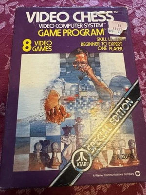 Atari 2600 Video Chess In Box, Cartridge, Manual - Image 1 of 2