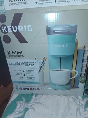 Keurig  K -mini Sky Blue Single Serve Coffee Maker - Image 1 of 4