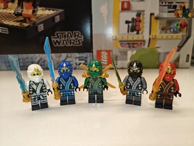 NEW Ninjago Lloyd Jay Kai Zane Cole The Final Battle Custom Lego Minifigure Set - Image 1 of 4