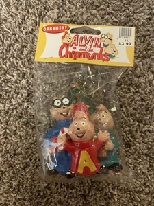 Vintage Bagdasarian Alvin & The Chipmunks Resin Christmas Tree Ornament Cartoons - Picture 1 of 3
