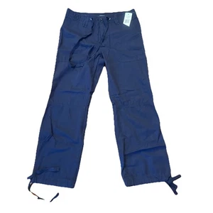 Neu mit Etikett Lauren Ralph Lauren Cargohose Größe: 4 dunkellila Damen Taille/Säume zum Binden - Bild 1 von 11