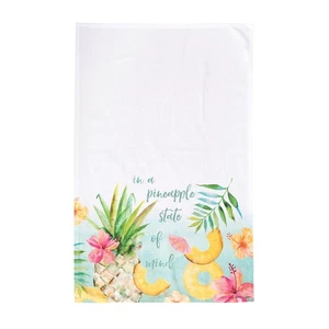In A Pineapple State Of Mind Printed Flour Sack Kitchen Towel DishTowel - Picture 1 of 1